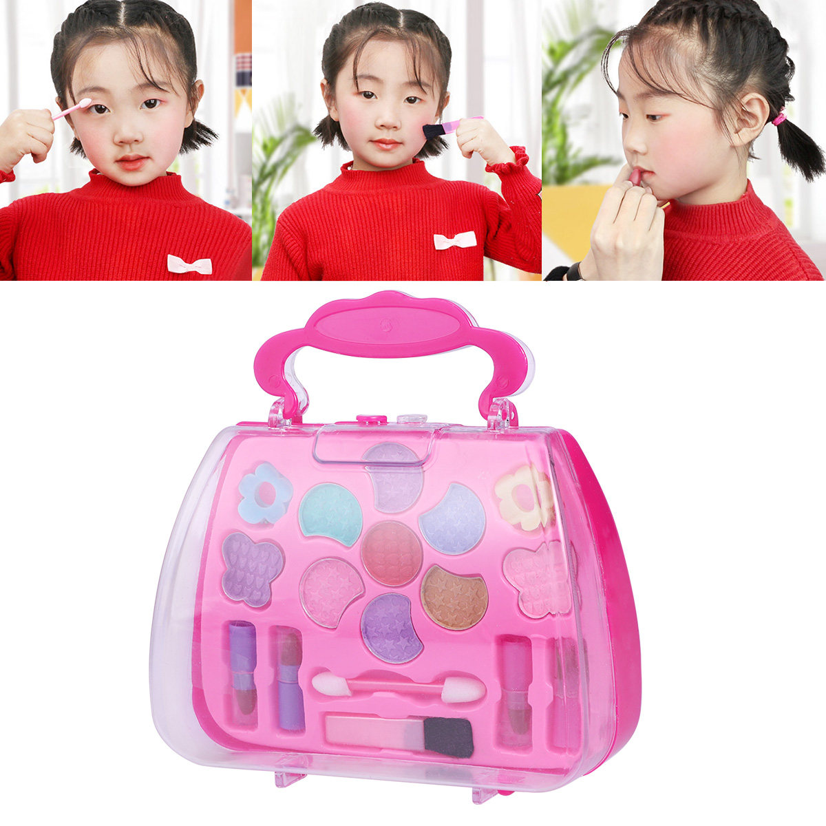 Kinder-Make-up-Koffer in Erdbe – Beauty Makeup Vanity Set Bewertung und Preis